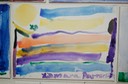 Rainbow (Watercolor on Canvas) by Xiomara Patterson, Age 6